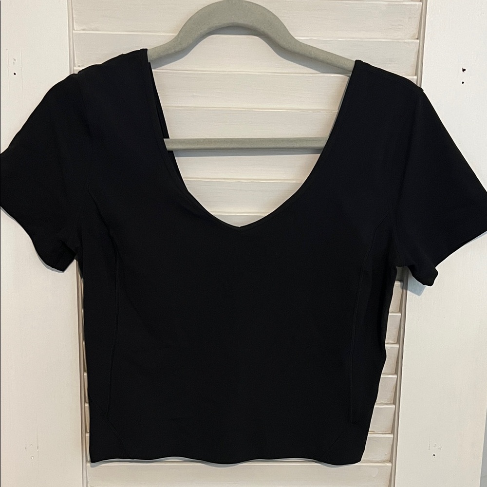 lululemon athletica Black Crop Top